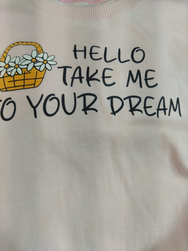 ست کراپ شلوارک دخترانه سایز hello