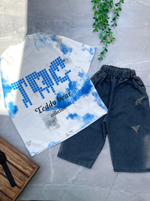 ست تیشرت شلوارک لی teddy